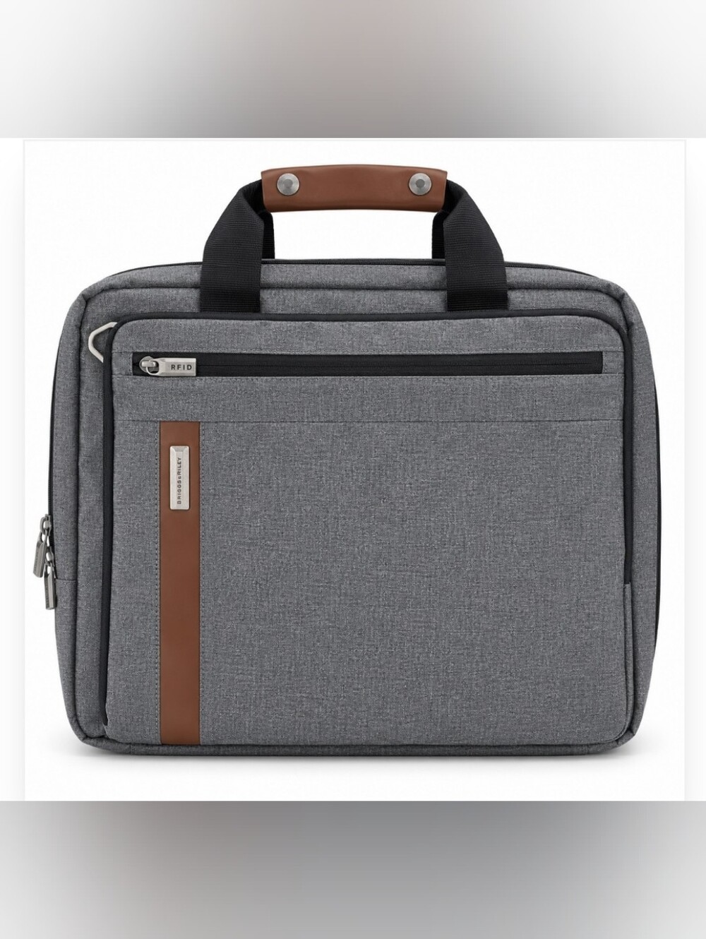 Briggs & Riley Laptop Bag And Briefcase Convertible with Tan Interior